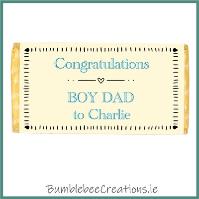 100g Chocolate Bar : Boy Dad